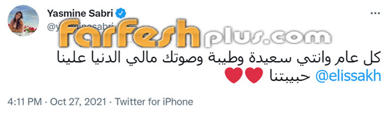 رسائل النجوم لـ إليسا في عيد ميلادها الـ50: المرأة الحنونة الحلوة صاحبة الإحساس صورة رقم 2