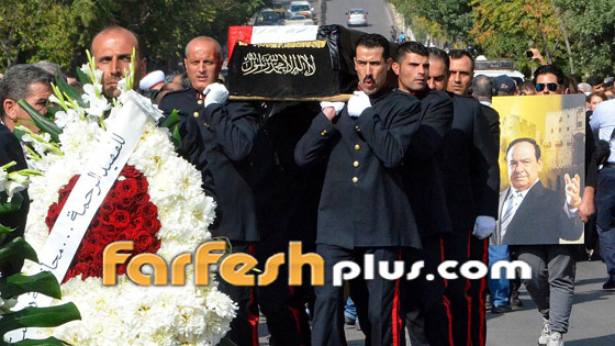 فيديو وصور: زوجة صباح فخري تنهار في جنازته وتشكر بشار الأسد! صورة رقم 4