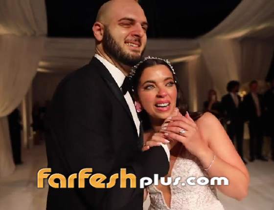 فيديو: تامر حسني يتسبب في بكاء عروسين بحفل زفافهما صورة رقم 8