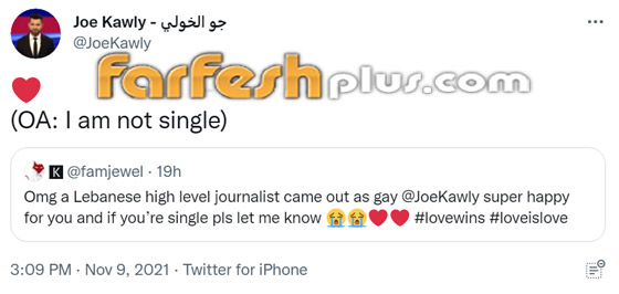 الحاقدون سيكرهون.. أبرز تعليقات المذيع جو خولي بعد إعلان مثليته صورة رقم 1