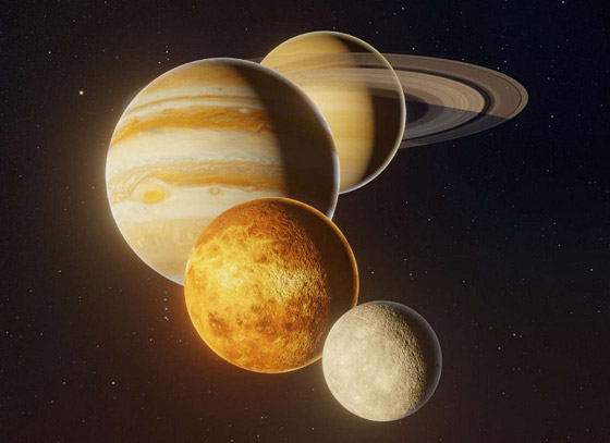 اصطفاف الزهرة وزحل والمشتري والقمر بحدث فلكي نادر يُرى بالعين المجردة صورة رقم 2