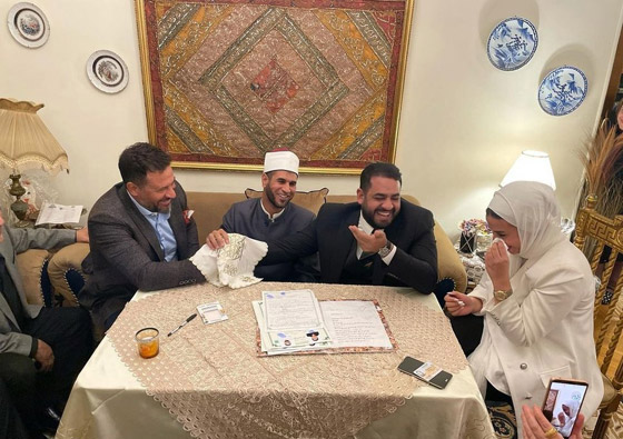 ماجد المصري يبكي في عقد قران ابنته.. فيديو مؤثر صورة رقم 1