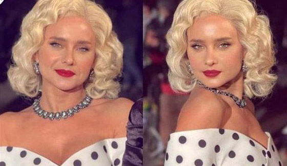 صور نجمات عربيات يقلدن أيقونة الاغراء مارلين مونرو، بينهن هيفاء وهبي ونيللي كريم صورة رقم 3