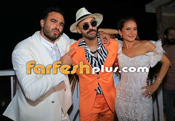 فيديو وصور: فرحة النجوم بزفاف نيللي كريم منهم عمرو دياب، أحمد السقا ولبلبة صورة رقم 2