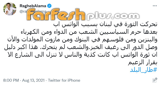 فيديو وصور نجوم لبنان يعلقون على الأوضاع الصعبة: الله لا يوفقكم لا دنيا ولا آخره! صورة رقم 6