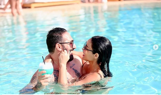 صور ابتسام بطمة شقيقة دنيا بطمة مع زوجها في حمام السباحة تثير الجدل! صور جريئة.. صورة رقم 1