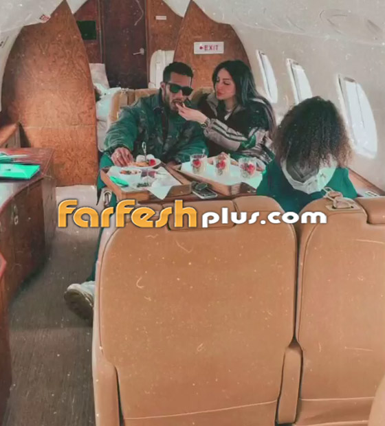 صور محمد رمضان وعائلته من داخل طائرته الخاصة صورة رقم 2
