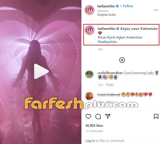 فيديو وصور: هيفاء وهبي بإطلالة ساحرة في عيد الحب صورة رقم 2