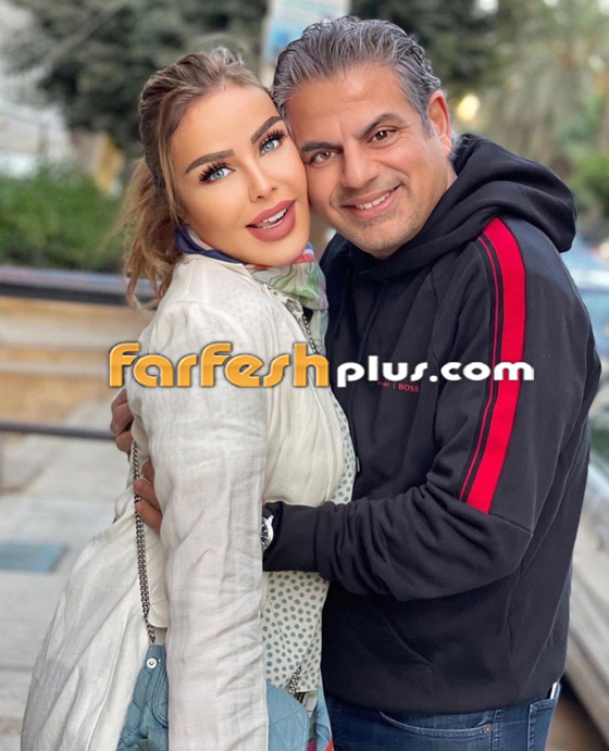 بالصور: رولا سعد تحتضن زوجها برومانسية في إطلالة نادرة لهما صورة رقم 1