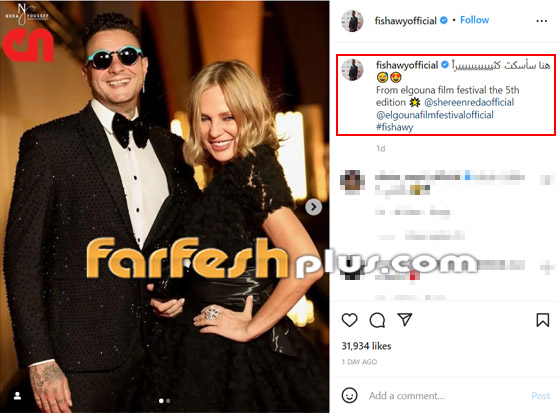 أحمد الفيشاوي يغازل شيرين رضا طليقة عمرو دياب.. تكبره بـ12 عاما ويعشقها! صورة رقم 1