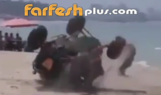 فيديو: زياد برجي نجا بأعجوبة من حادث خطير! انقلبت سيارته رأسا على عقب صورة رقم 3