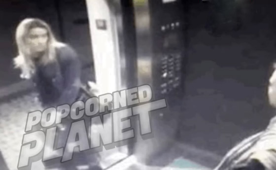 صور فضيحة آمبر هيرد: تُقبل عشيقتها عارضة الأزياء المثلية في مصعد! صورة رقم 3