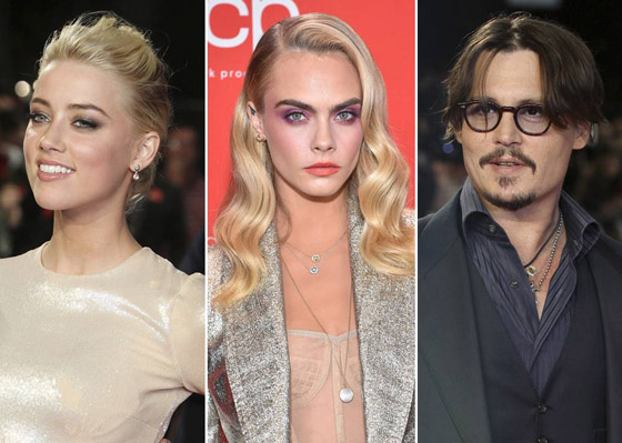 صور فضيحة آمبر هيرد: تُقبل عشيقتها عارضة الأزياء المثلية في مصعد! صورة رقم 7