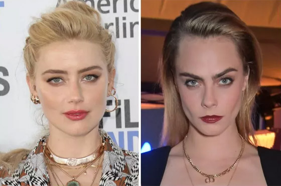 صور فضيحة آمبر هيرد: تُقبل عشيقتها عارضة الأزياء المثلية في مصعد! صورة رقم 9