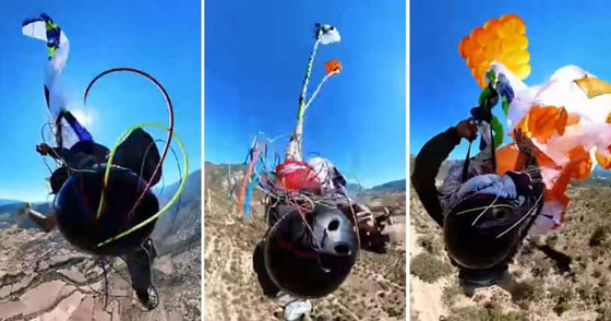 بالفيديو: لحظات مرعبة لحبال تحاصر مظلي والنجاة في اللحظة الأخيرة! صورة رقم 2