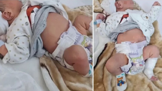 حالة نادرة جدا.. ولادة طفل يحمل توأمه في بطنه! صورة رقم 1