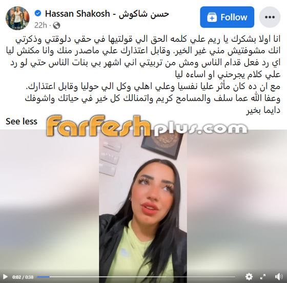 فيديو جديد: ‏ريم طارق طليقة حسن شاكوش تعلن الصلح بينهما وتقول: هو راجل محترم! صورة رقم 1