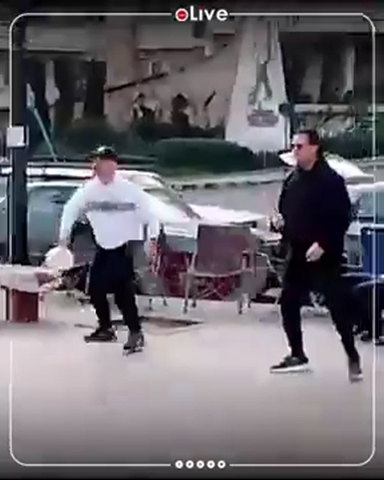 راغب علامة يلعب التنس مع معجبيه الشباب على كورنيش بيروت البحري.. فيديو صورة رقم 4