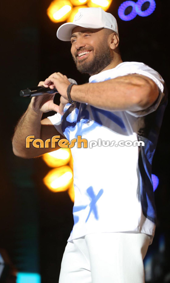 فيديوهات وصور: تامر حسني يُشعل حفله الأخير وأيتن عامر تُشاركه الغناء صورة رقم 9