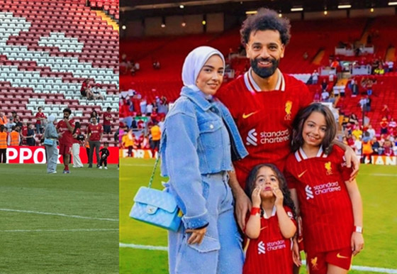 فيديو.. زوجة محمد صلاح تثير ضجة بعناقها لمدرب ليفربول! وإطلالتها تخطف الأنظار! صورة رقم 6