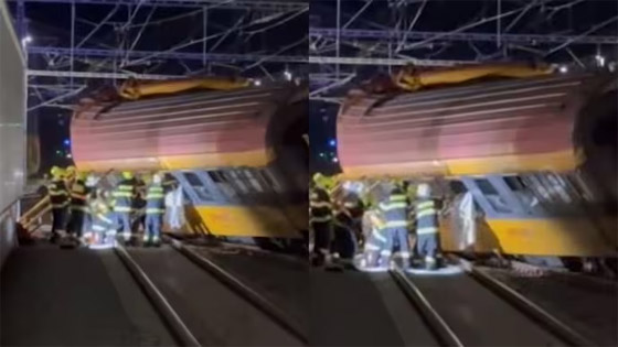 فيديو يوثق تصادم قطارين بمدينة تشيكية أسفر عن سقوط قتلى وجرحى صورة رقم 10