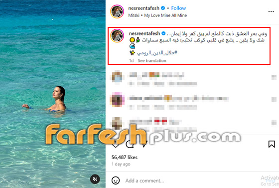 فيديو وصور نسرين طافش تستمتع بالصيف في عرض البحر.. كيف علَق جمهورها؟ صورة رقم 1