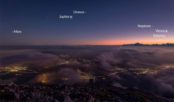 يمكن رؤيتها دون تلسكوب.. 6 كواكب ستتجمع في السماء خلال أيام صورة رقم 6