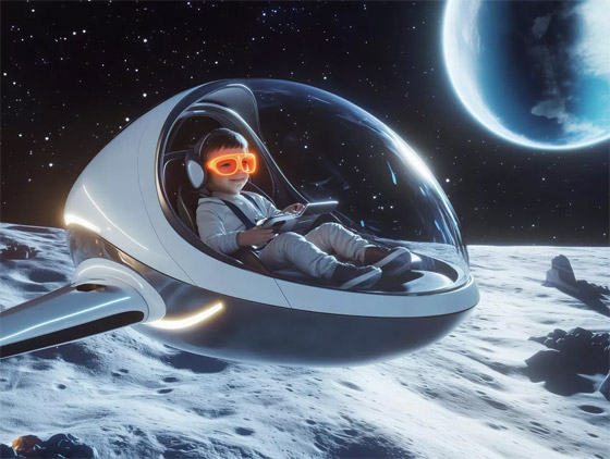 بالصور: منتزه على القمر بريشة الذكاء الاصطناعي صورة رقم 1