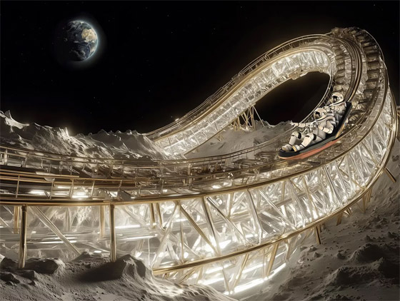 بالصور: منتزه على القمر بريشة الذكاء الاصطناعي صورة رقم 4