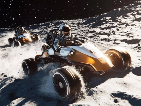 بالصور: منتزه على القمر بريشة الذكاء الاصطناعي صورة رقم 7