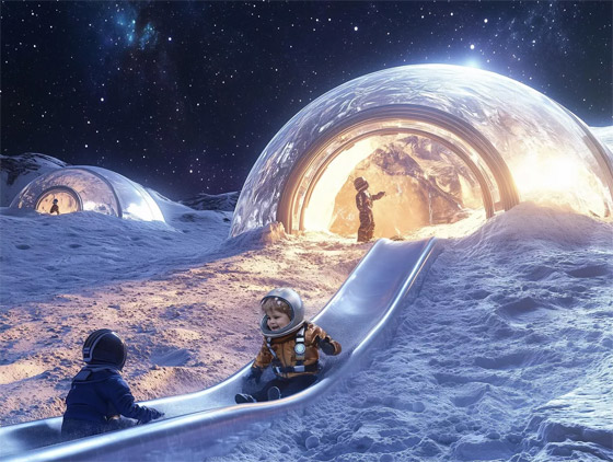 بالصور: منتزه على القمر بريشة الذكاء الاصطناعي صورة رقم 10