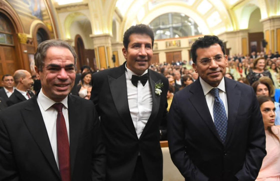 حفل زفاف نجل هاني رمزي: حضور العديد من نجوم الفن ووزير الرياضة  صورة رقم 13