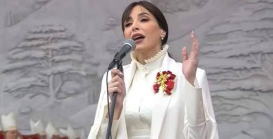 عبير نعمة وجوزيف عطية يُرتّلان في قدّاس البابا.. ترانيم مؤثرة ولحظات روحانية تهزّ بيروت صورة رقم 3