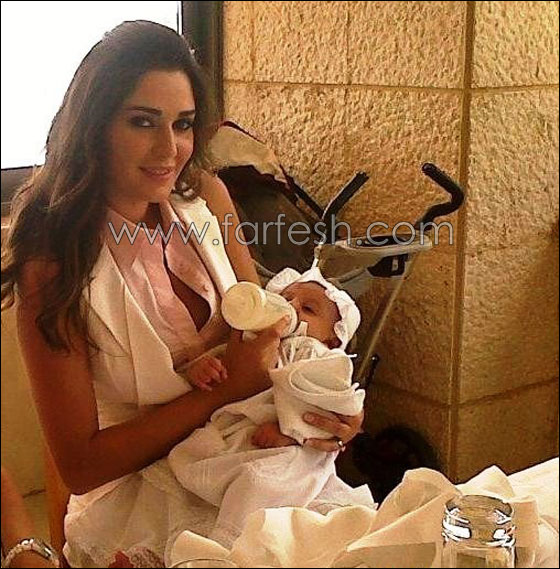 لأول مرة سيرين عبد النور تكشف عن ابنتها تاليا  صورة رقم 2