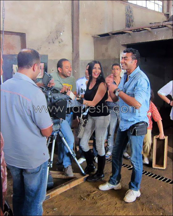 بالصور.. لاميتا فرنجية في كواليس فيلم 