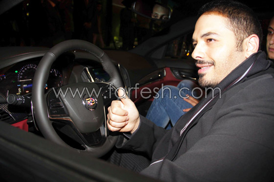 كاديلاك تهدي رامي عياش سيارة من مجموعتها الجديدة  صورة رقم 5