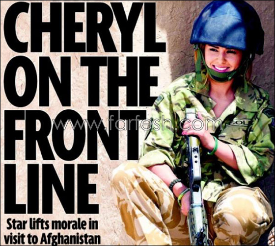 شيريل تزور الجنود البريطانيبن في افغانستان سرا!! صورة رقم 4 شيريل تزور الجنود البريطانيبن في افغانستان سرا!! صورة رقم 4