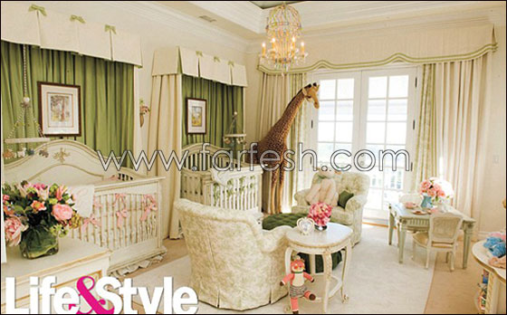 ماريا كاري تختار الاخضر والوردي لغرفة توامها القادم صورة رقم 1 ماريا كاري تختار الاخضر والوردي لغرفة توامها القادم صورة رقم 1