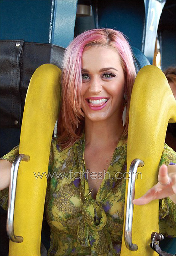 بالصور.. كايتي بيري تخوض ألعاب مخيفة في الملاهي!!  صورة رقم 1