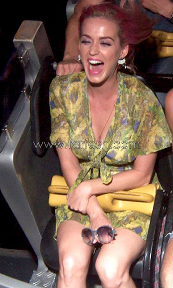 بالصور.. كايتي بيري تخوض ألعاب مخيفة في الملاهي!!  صورة رقم 2