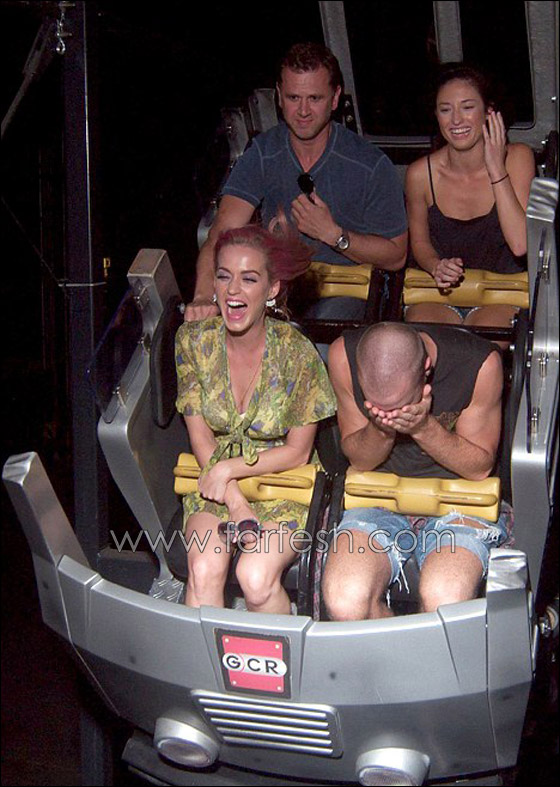 بالصور.. كايتي بيري تخوض ألعاب مخيفة في الملاهي!!  صورة رقم 3