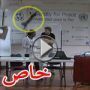 بالفيديو.. قطة تسقط من السقف على معلمة خلال الدرس!  