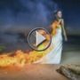 بالفيديو: عريس يشعل النار في عروسه من اجل السعادة الابدية! 