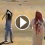 فيديو: خادمة اثيوبية تحاول منع القاء القبض عليها.. بالعصا