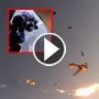 هواة قفز يلتقطون الصور لتصادم طائرتين وينجون بانفسهم