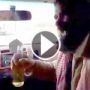 بالفيديو.. والد مسن  يفقد اعصابه لاعتقاده ان ابنه يشرب الخمر 