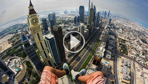 ابراج دبي الاعلى في العالم تجتذب المغامرين الروس