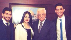  صور محمد عساف، هيثم خلايلة و منال موسى مع الرئيس الفلسطيني