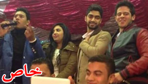 صور نجوم (ستار أكاديمي) بمنزل (محمد شاهين) في (المنوفية)