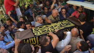 صور الفنانين في عزاء الفنان الراحل حسن مصطفى 
